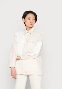 Marc O'Polo DENIM PATCHWORK JACKET OVERSIZED FIT EXTENDED LENGTH - Jeansjacke - Multi/patchwork Neutrals